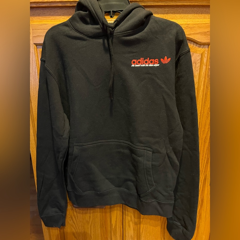 Adidas Black Sweatshirt with Red Logo